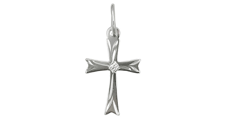 Brilio Zlatý přívěsek křížek s rytím 242 001 00013 07 - 0,30 g