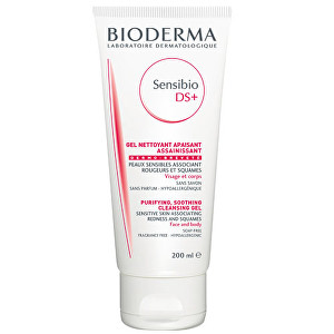 Bioderma Čisticí pěnivý gel Sensibio DS+ (Cleansing Gel) 200 ml - SLEVA - ulomený kousek víčka