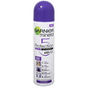 Garnier Minerální antiperspirant 5 Protection Floral Fresh 48h ve spreji pro ženy 150 ml