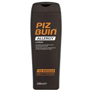Piz Buin Mléko na opalování SPF 15 (Allergy Lotion) 200 ml
