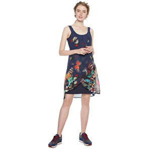 Desigual Dámské šaty Vest Butterfly Azafata 18WWVWA5 5027 42
