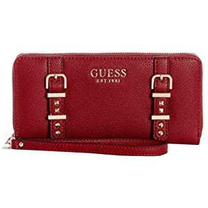 Guess Dámská peněženka Eileen Large Zip-Around Wallet Crimson