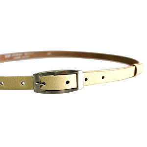 Penny Belts Dámský kožený opasek 15-2-02 Béžový 85 cm