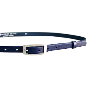Penny Belts Dámský kožený opasek 15-2-56 Tmavě Modrý 100 cm