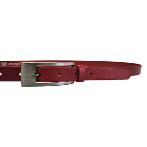 Penny Belts Dámský kožený opasek 20-177-93 Červený 85 cm