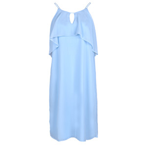 Vero Moda Dámské šaty Alba S/L Abk Dress Wvn Cool Blue M