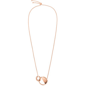 Calvin Klein Luxusní růžově pozlacený náhrdelník Locked KJ8GPN100100