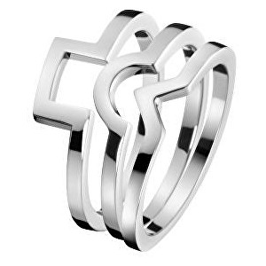 Calvin Klein Ocelový prsten 3 v 1 Wonder KJ4VMR0001 50 mm