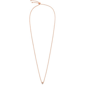 Calvin Klein Růžově pozlacený náhrdelník s třpytivým přívěskem Brilliant KJ8YPN140100