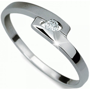 Danfil Jemný prsten s diamantem DF1284b 53 mm
