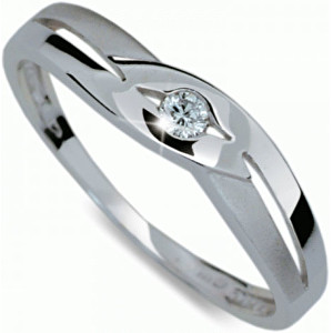 Danfil Krásný prsten s diamantem DF1776b 56 mm