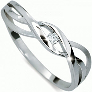 Danfil Jemný prsten s diamantem DF1843b 55 mm