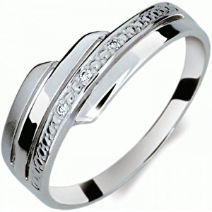 Danfil Krásný prsten s diamanty DF1844b 51 mm