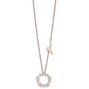 Guess Romantický náhrdelník Heart Bouquet UBN85047