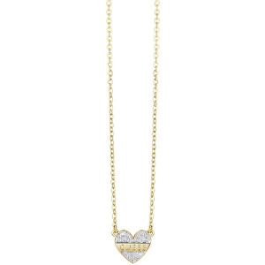 Guess Romantický náhrdelník s třpytivým srdcem My Darling UBN83126