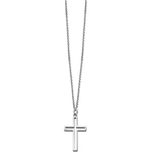Lotus Style Ocelový náhrdelník s křížkem LS2007-1/1