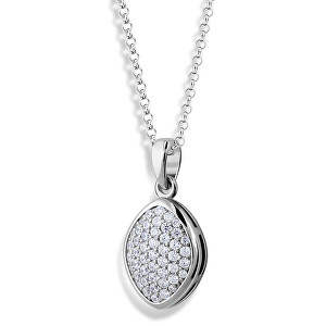 Modesi Třpytivý náhrdelník ze stříbra M45009 (řetízek, přívěsek)