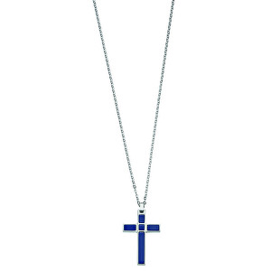 Morellato Ocelový náhrdelník Křížek Rocce SALS03