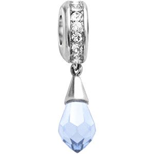 Morellato Ocelový přívěsek Drops Crystal SCZ768-Light Sapphire