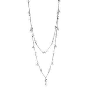 Pandora Dvojitý náhrdelník s třpytivými přívěsky 397084CZ-45
