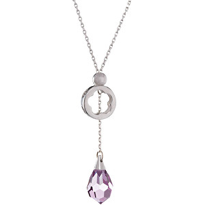 Preciosa Náhrdelník Silky Light Amethyst 6855 56