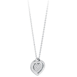 S`Agapõ Romantický náhrdelník Srdce s krystaly SCN03
