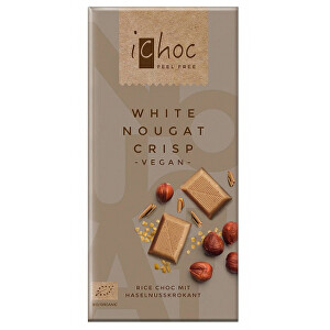 Zobrazit detail výrobku ichoc Bio Rýžová bílá nugát s oříšky iChoc 80 g Zobrazit detail výrobku ichoc Bio Rýžová bílá nugát s oříšky iChoc 80 g