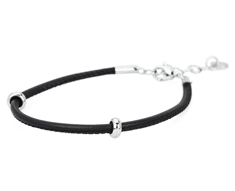 Brosway Černý kožený náramek Bracciale BBR14