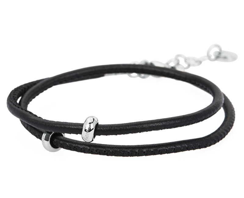 Brosway Černý kožený náramek Bracciale BBR17