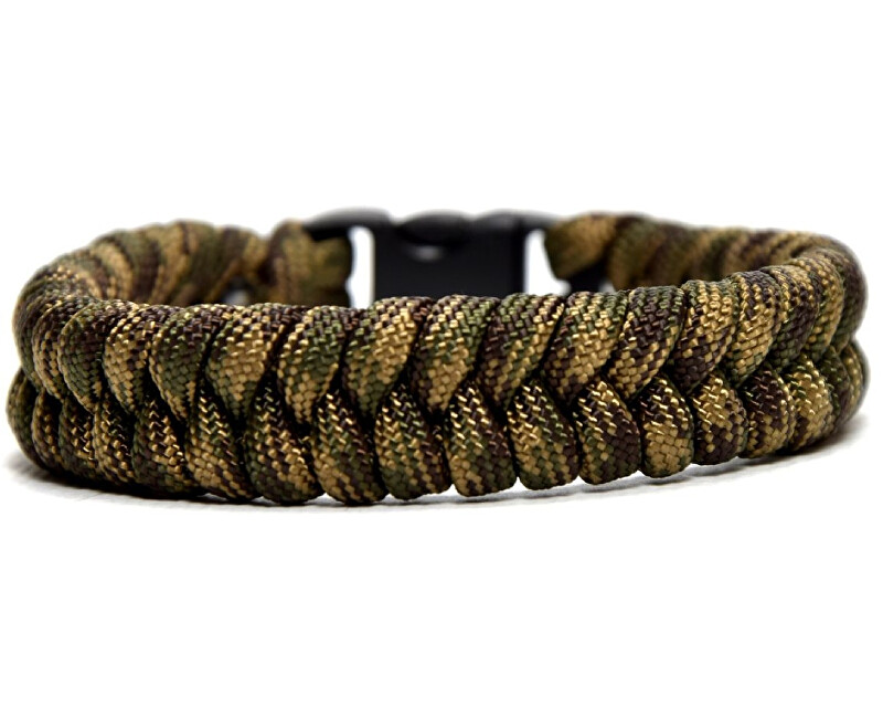 Cordell Paracord náramek Fishtail Zelený XL ( 20 - 21 cm )