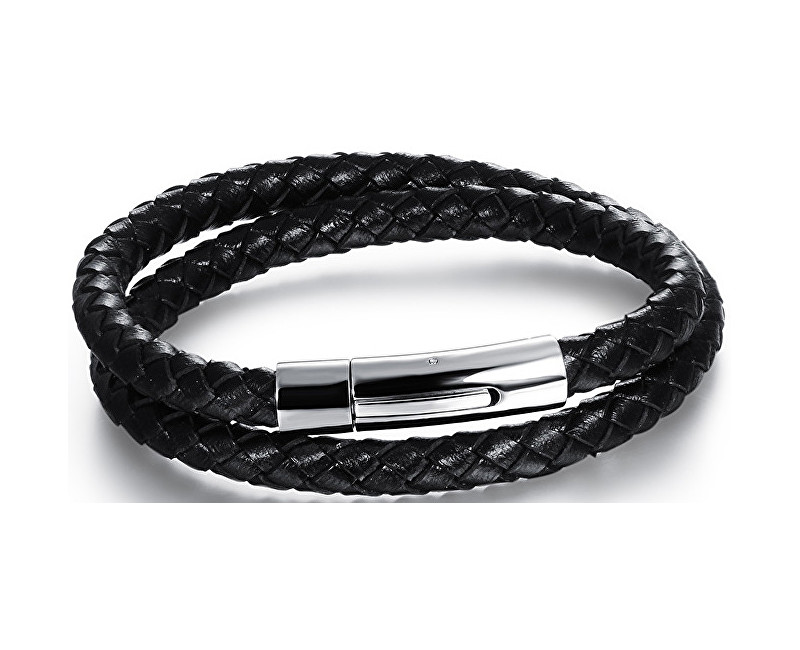 Troli Dvojitý proplétaný náramek Leather
