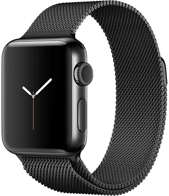 Apple Watch Series 2 38mm vesmírně černá nerezová ocel s vesmírně černým milánským tahem