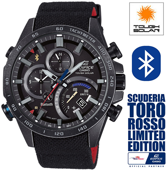 Casio Edifice Bluetooth Connected EQB-501TRC-1AER Solar Limited Edition Scuderia Toro Rosso