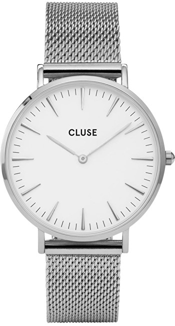 Cluse La Bohème Mesh Silver/White CL18105