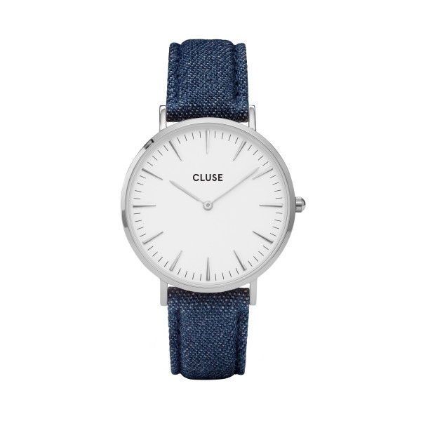 Cluse La Bohème Silver White/Blue Denim CL18229