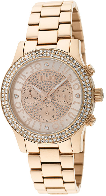 Liu.Jo Steeler Pave Rose Gold TLJ747