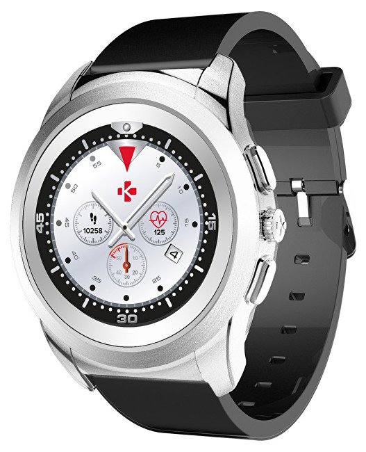 MyKronoz Hybridní hodinky ZeTime Original Silver/Black - 44mm