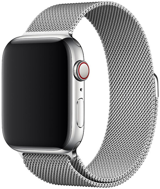 Apple Apple Watch řemínek - milánský tah 40 mm stříbrný - SLEVA II