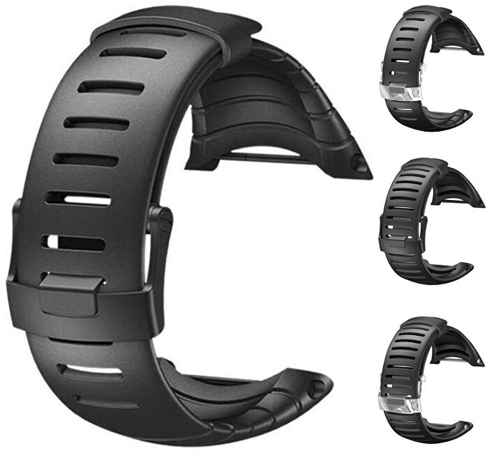 Suunto Pryžový řemínek k hodinkám Core černý s černou sponou standard