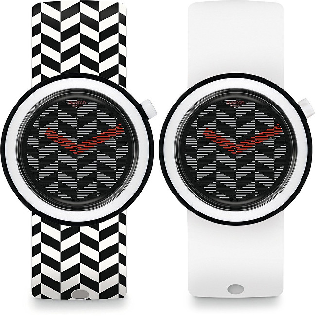 Swatch Oboustranné hodinky Hypnopop PNB104