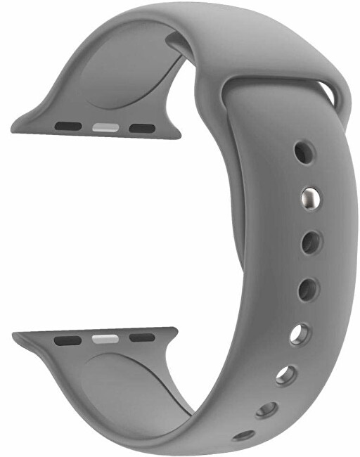 4wrist Silikonový řemínek pro Apple Watch - Šedý 38/40 mm - S/M