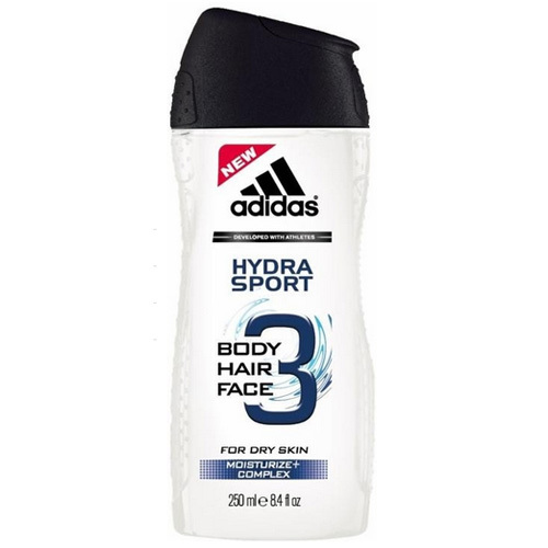Adidas Hydratační sprchový gel pro muže 3v1 Hydra Sport 250 ml
