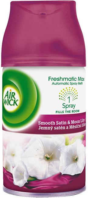 Air Wick Osvěžovač vzduchu Jemný satén a měsíční lilie 250 ml - náplň