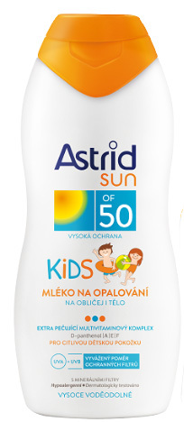 Astrid Dětské mléko na opalování OF 50 Sun 200 ml