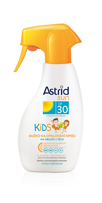 Astrid Dětské mléko na opalování ve spreji OF 30 Sun 200 ml