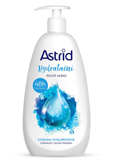 Astrid Hydratační tělové mléko s kyselinou hyaluronovou na normální až suchou pokožku 400 ml