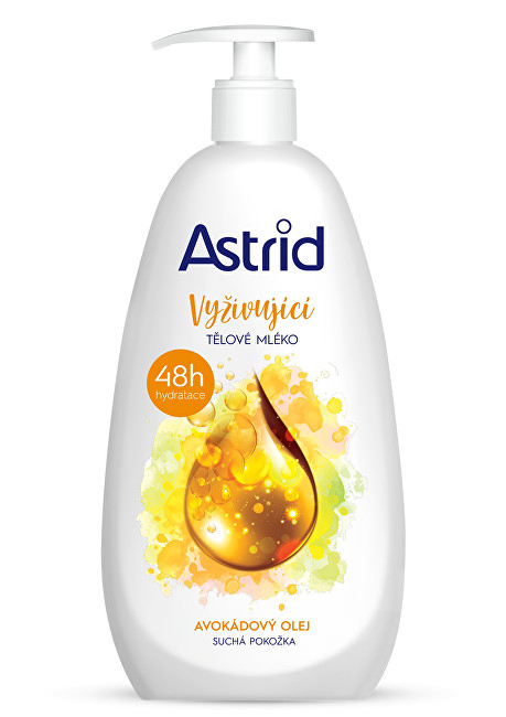 Astrid Vyživující tělové mléko s avokádovým olejem na suchou pokožku 400 ml
