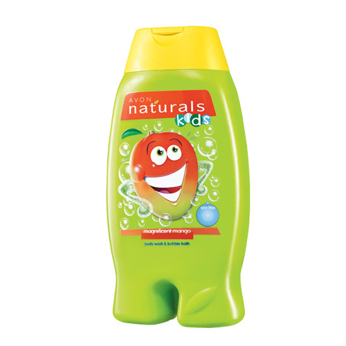 Avon Jemný sprchový gel a pěna do koupele 2 v 1 s mangem Naturals Kids (Magnificent Mango Body Wash and Bubble Bath) 250 ml