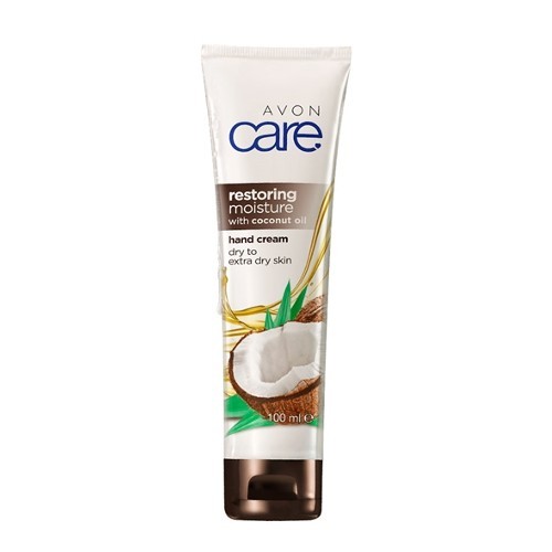 Avon Regenerační hydratační krém na ruce, nehty a nehtovou kůžičku s kokosovým olejem Care (Restoring Moisture Hand Cream) 100 ml