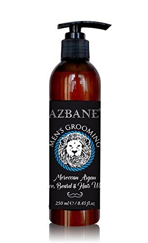 Azbane Arganový přípravek pro mytí vousů, vlasů a obličeje 250 ml